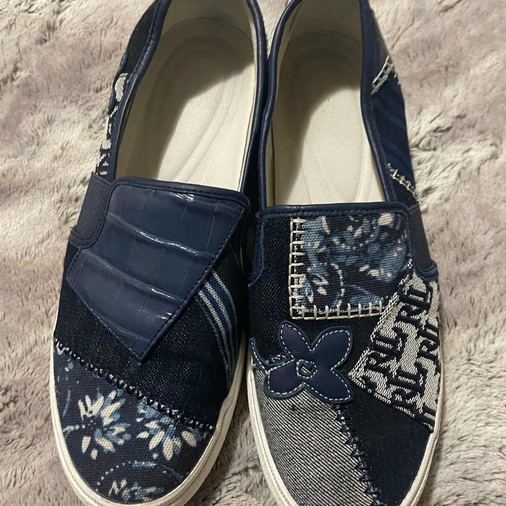 Patchwork Ralph Lauren Jinny Slip-On Sneakers